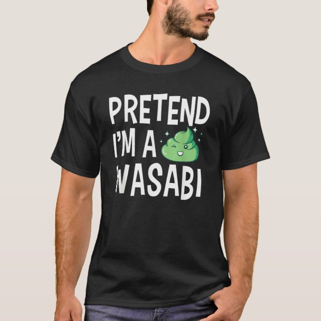 T-shirt Wasabi Japanese Horseradish Paste Spicy Condiments (Devant)