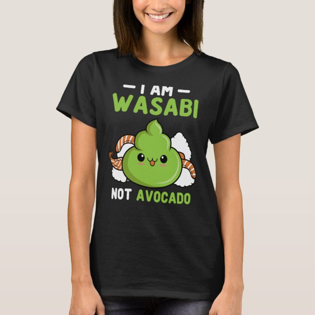 T-shirt Wasabi Pas Avocado Japonais Paste de raifort Cond (Devant)