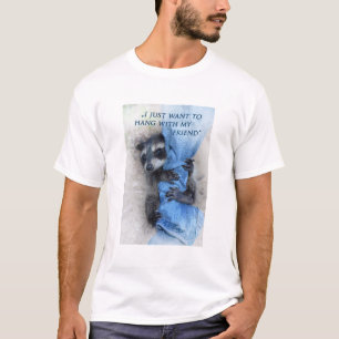 T-shirt Waschbär - Abhängen