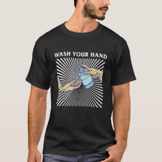 T-shirt Wash your hand Classical Sanitizer Quote Design