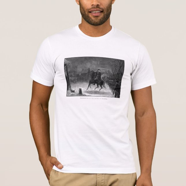 T-shirt Washington à la bataille de Trenton (Devant)
