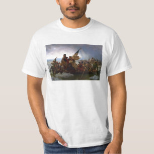 T-shirt Washington art de cru croisant Delaware - USA