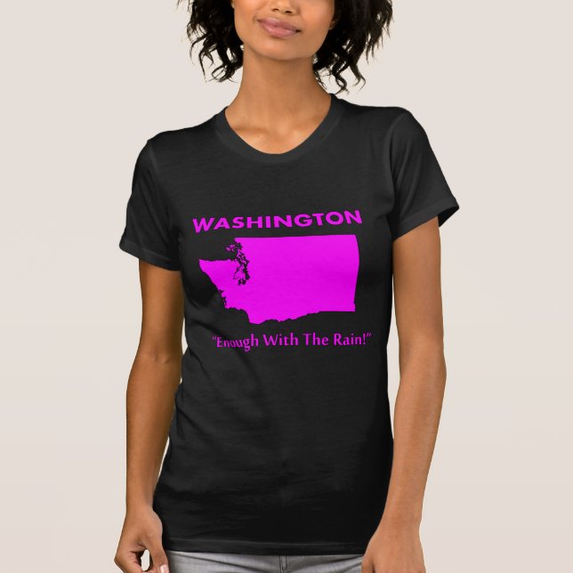 T-shirt Washington - Assez de la pluie (Devant)