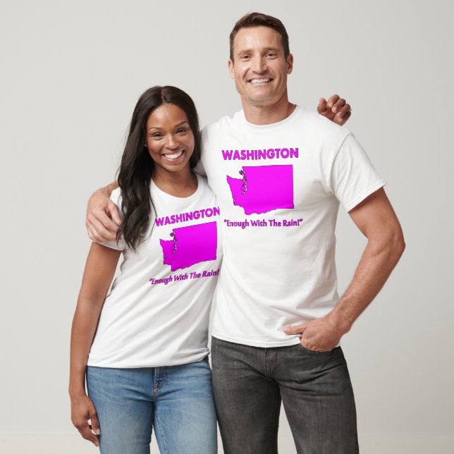 T-shirt Washington - Assez de la pluie (Unisexe)