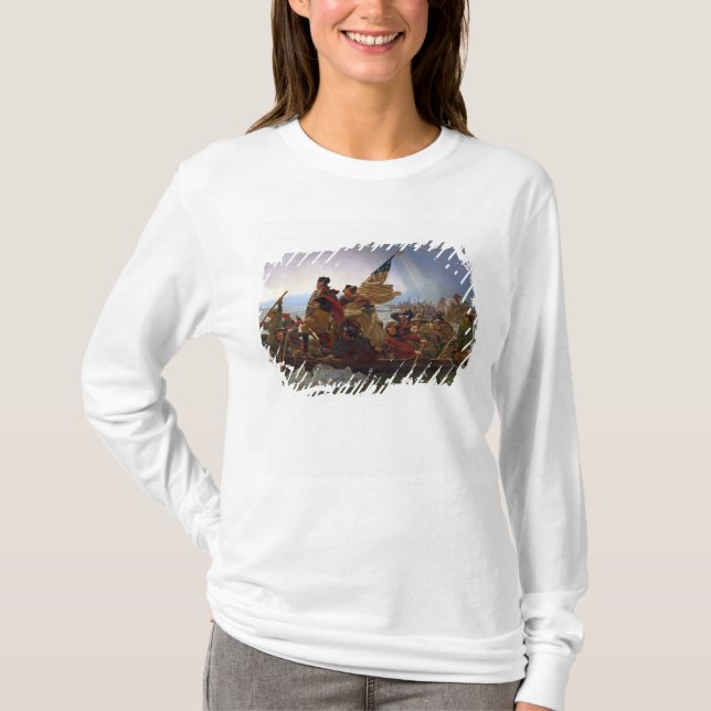 T-shirt Washington croisant le fleuve Delaware (Devant)