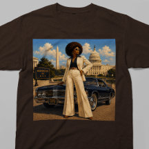 Washington DC Âme Rétro Femme Noire Vintage
