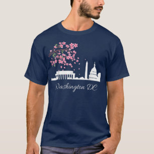 T-shirt Washington DC Capitol Building Cherry Blossoms Mem