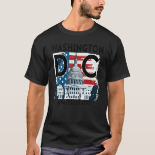 T-shirt Washington DC Capitol Hill USA Souvenirs Hommes fe