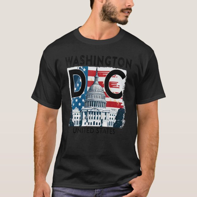 T-shirt Washington DC Capitol Hill USA Souvenirs Hommes fe (Devant)