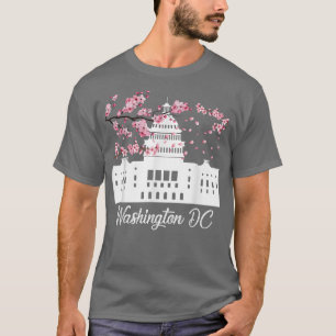 T-shirt Washington DC Cherry Blossoms Monuments Mémoriaux
