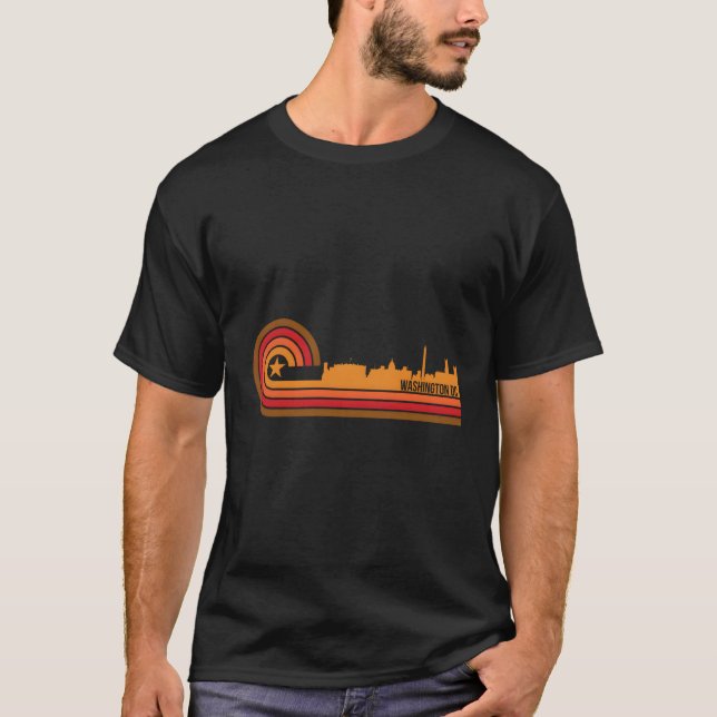 T-shirt Washington Dc Cityscape Washington Dc Skyline (Devant)