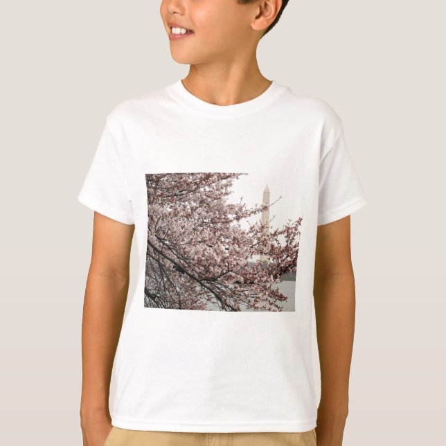 T-shirt Washington DC de fleurs de cerisier (Devant)
