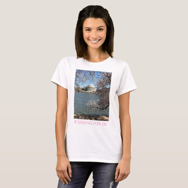 T-SHIRT WASHINGTON DC DE FLEURS DE CERISIER (Devant entier)