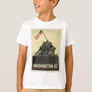 T-shirt Washington, DC Mémorial de guerre du Corps marit