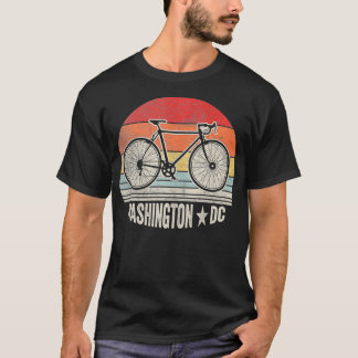T-shirt Washington DC Retro Vintage Washington Bicycle 7