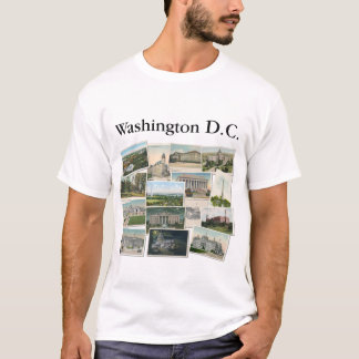 T-shirt Washington DC : Souvenir des cartes postales Vinta