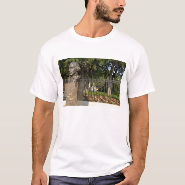 T-shirt Washington, DC, statue de George Washington, La (Devant)