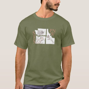 T-Shirt washington E oregon P idaho T