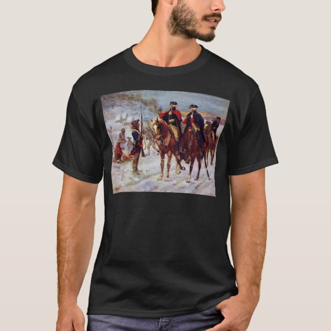T-shirt Washington et Lafayette au ~ de forge de vallée (Devant)