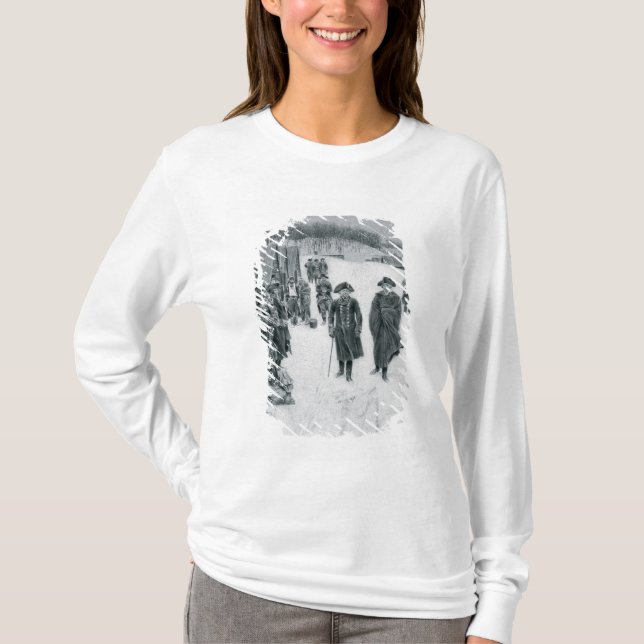 T-shirt Washington et Steuben à la forge de vallée (Devant)