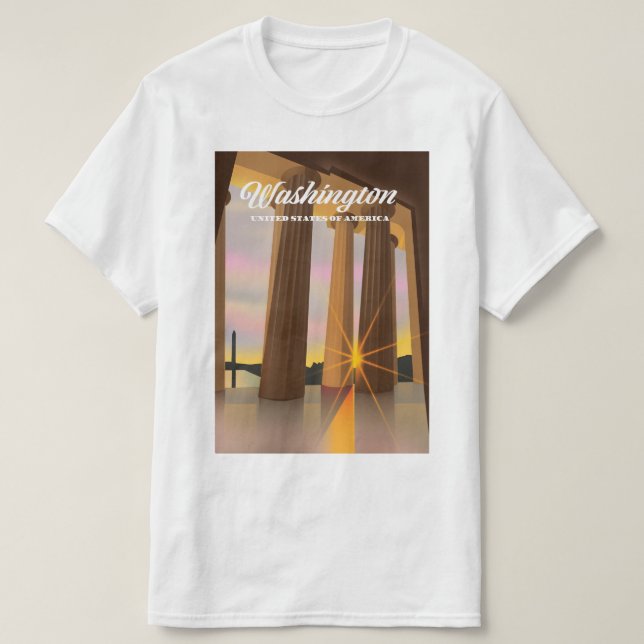 T-shirt Washington États-Unis d'Amérique (Design devant)