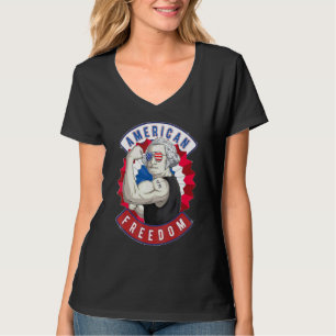 T-shirt Washington George 4 juillet Drapeau américain patr