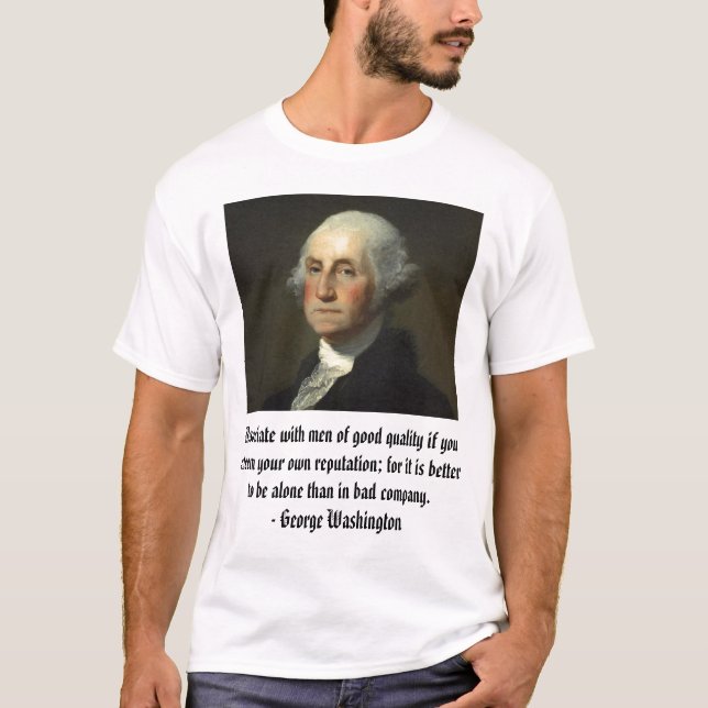 T-shirt Washington, George Washington - Cu… - Customisé (Devant)