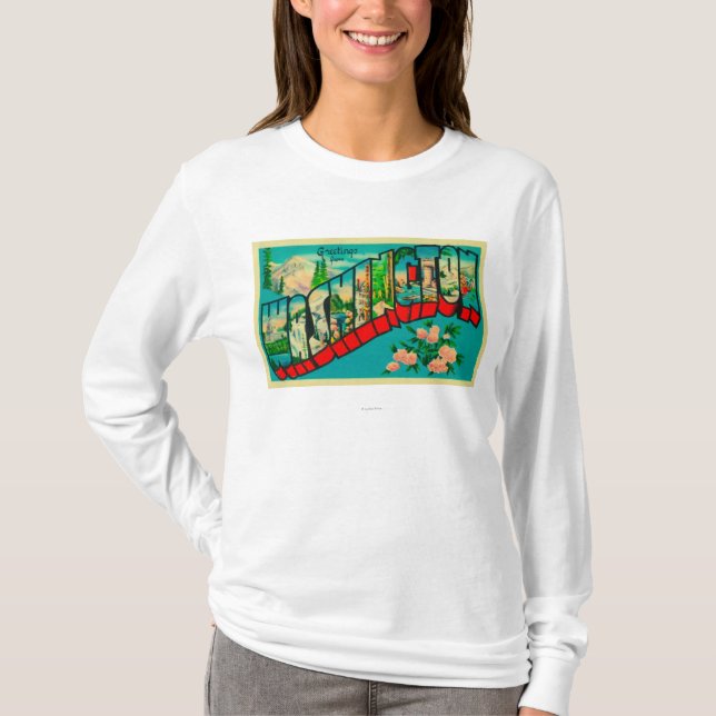 T-shirt Washington - grandes scènes de lettre (Devant)