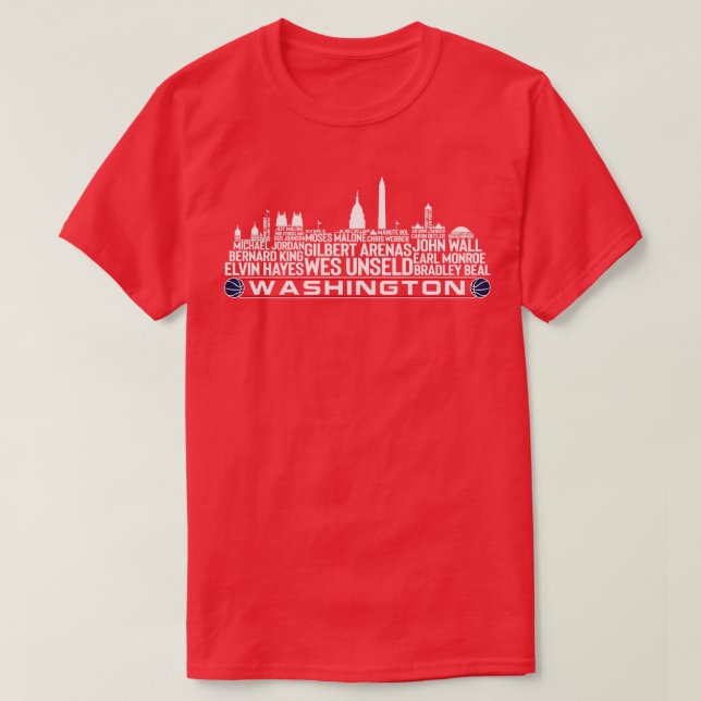 T-shirt Washington State Basketball Team All Time Legends (Design devant)