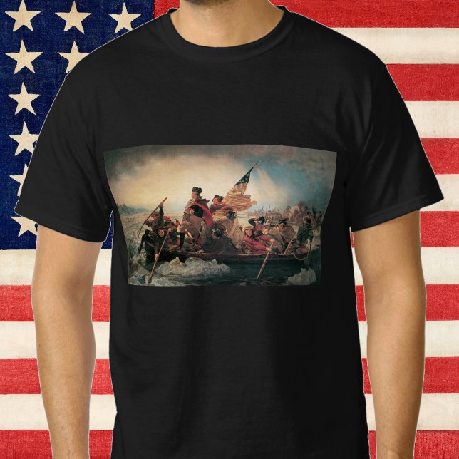 T-shirt Washington Traverser le Delaware par Emanuel Leutz (Créateur téléchargé)