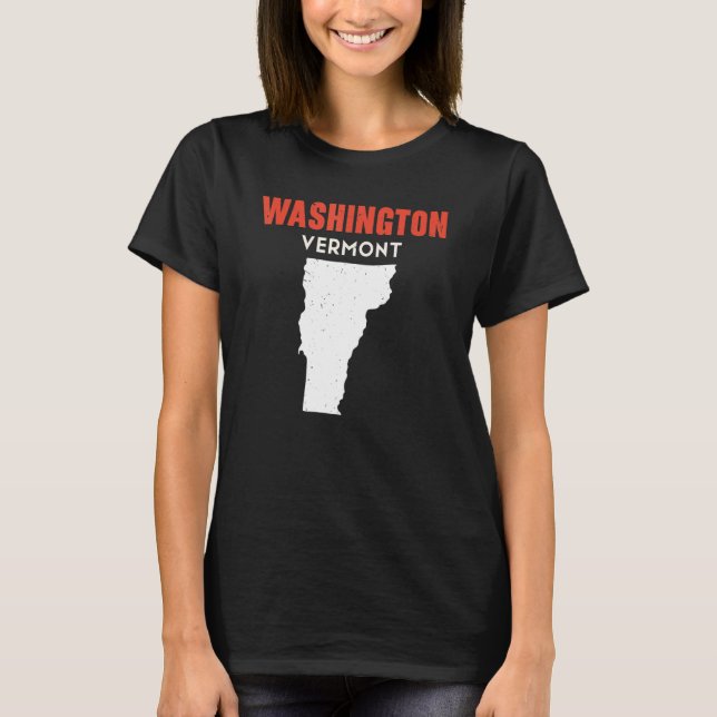 T-shirt Washington Vermont USA State America Travel Vermon (Devant)
