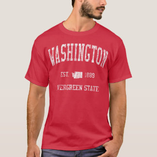T-shirt Washington Vintage Sports Design girl gift