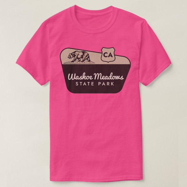 T-shirt Washoe Meadows State Park Affiche de bienvenue en  (Design devant)