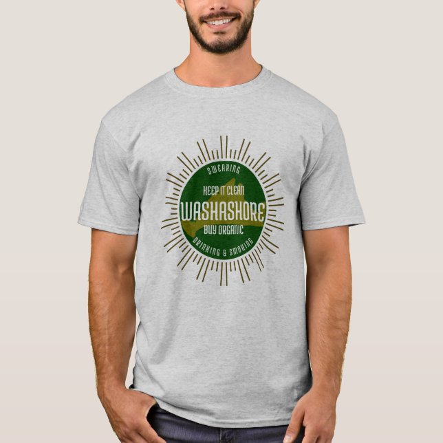 T-shirt Washore - Gardez-le propre Tee (Devant)