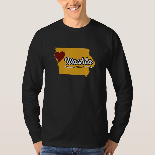 T-shirt WASHTA IOWA IA USA  Cute Souvenir Merch  US City S (Devant)
