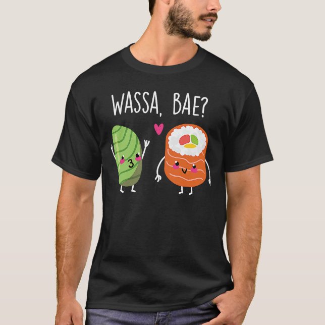 T-shirt Wassa Bae Sushi Couple Wasa (Devant)