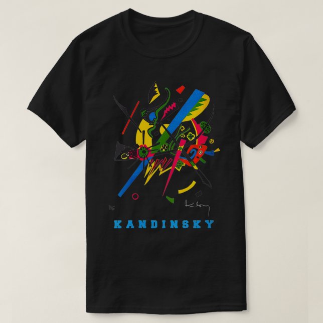 T-shirt Wassily Kandinsky Art Abstrait Petits Mondes (Design devant)