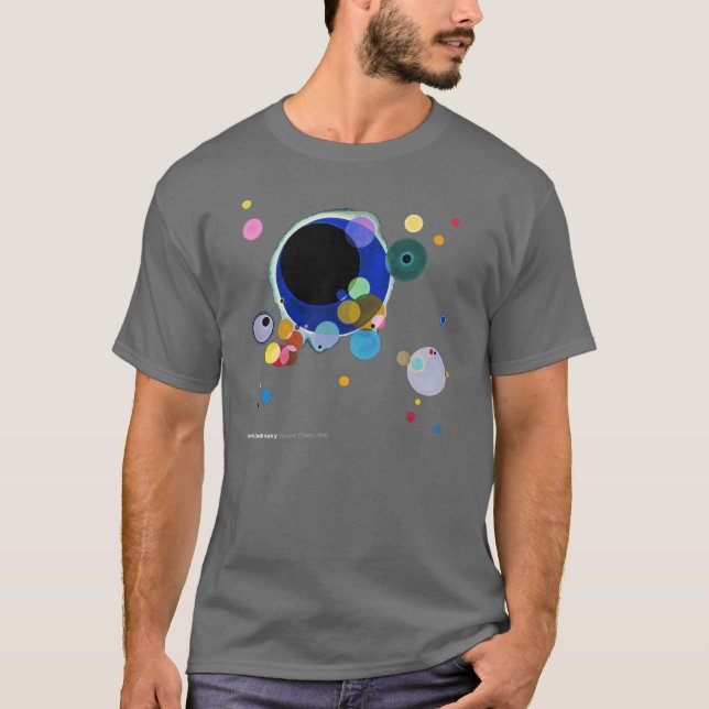 T-shirt Wassily Kandinsky, plusieurs cercles (Devant)