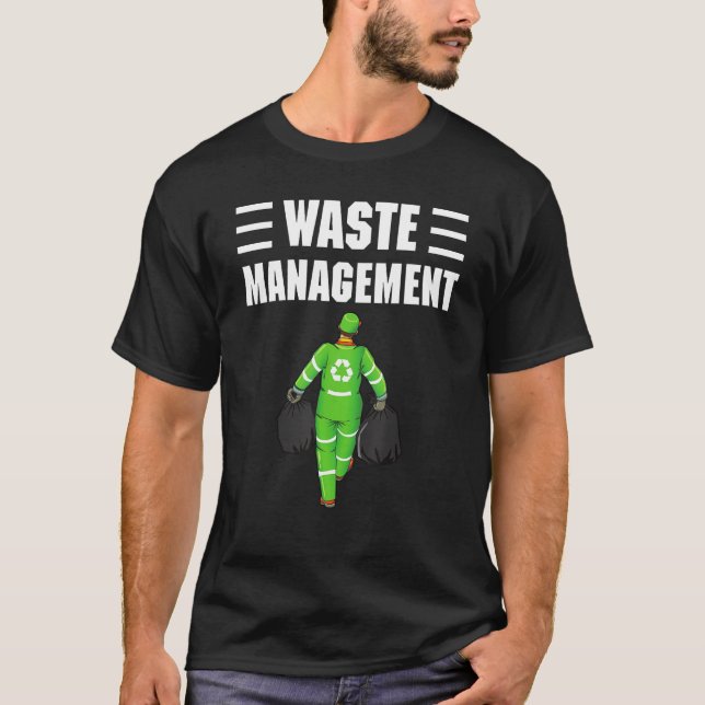 T-shirt Waste Management Collector Boy Recycling Gifts Fun (Devant)