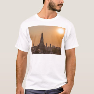 T-shirt Wat Arun Temple bangkok Thaïlande au coucher du so