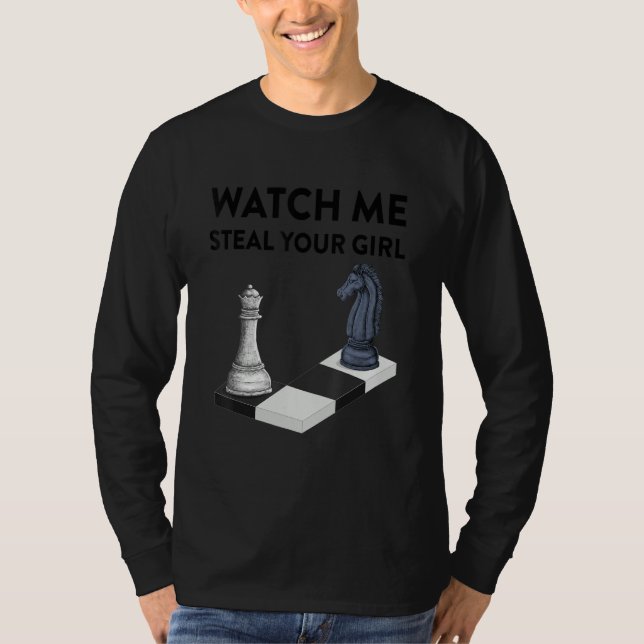 T-shirt Watch Me Steal Your Girl Boy Valentines Day Funny  (Devant)