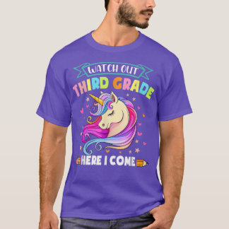 T-shirt Watch Out 3rd Grade Here I Come Cute Back To Schoo
