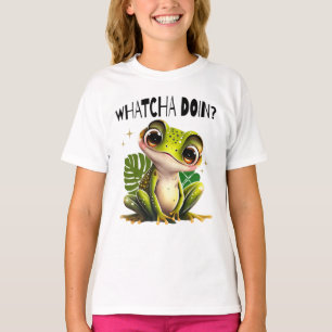 T-shirt Watcha Do ? Funny Curious Frog