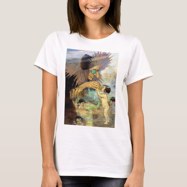 T-shirt Water Baby and Fairy, Jessie Willcox Smith (Devant)