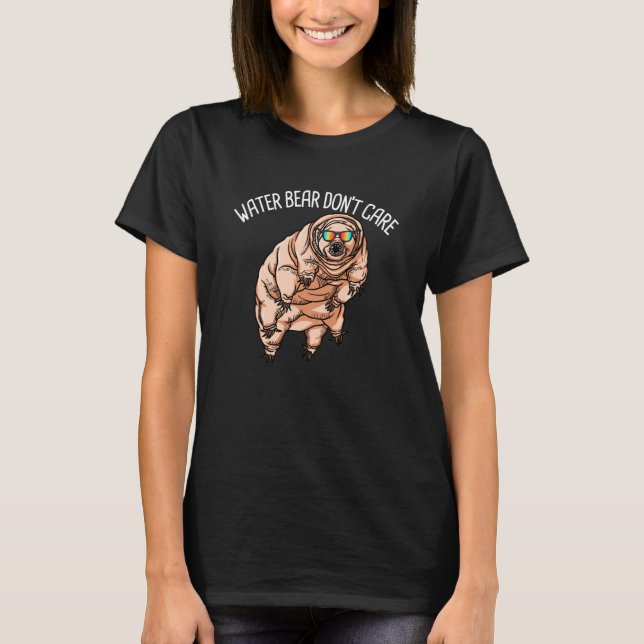 T-shirt Water Bear Don't Care Kids Tardigrade Tough As A T (Devant)