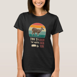 T-shirt Water Deer Animal Retro Hommes Femmes Enfants