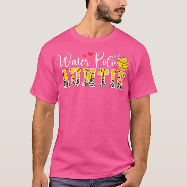T-shirt Water Polo Auntie Water Polo Aunt Of A Water Polo  (Devant)
