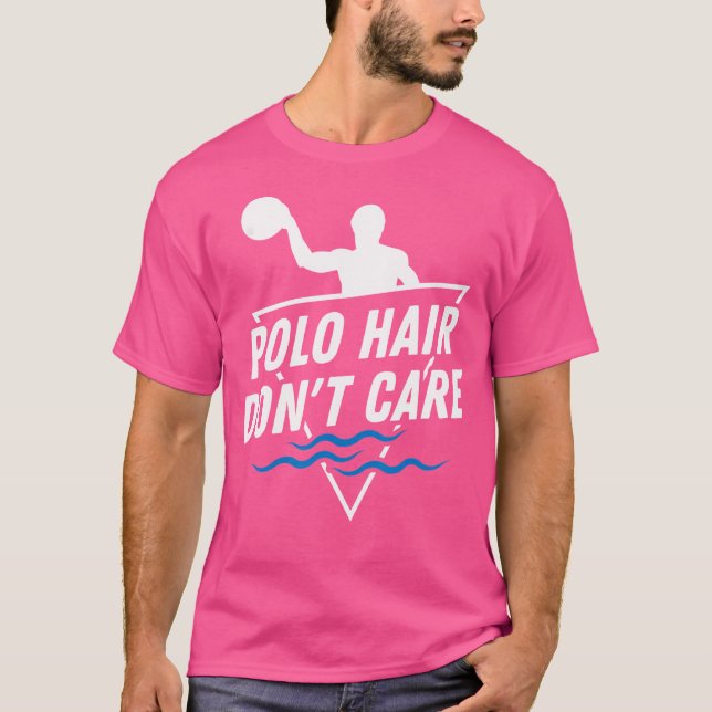 T-shirt Water Polo Cheveux Ne Se Soucie Pas Drôle Water Po (Devant)