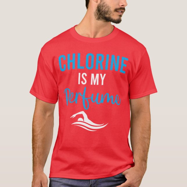 T-shirt Water Polo Chlorine Is My Perfume Watersport (Devant)