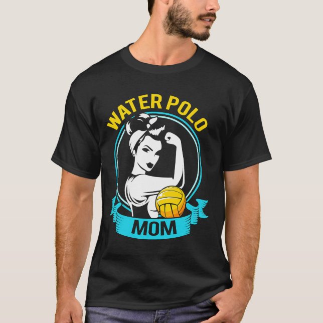 T-shirt Water Polo Fête Des Mères Pour Water Polo Maman  (Devant)